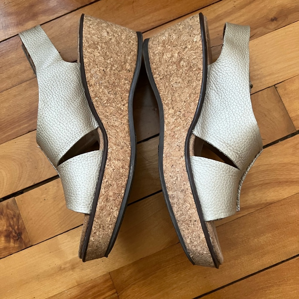 Clark’s Collection Rosemund Dune Wedge Slingback Sandals